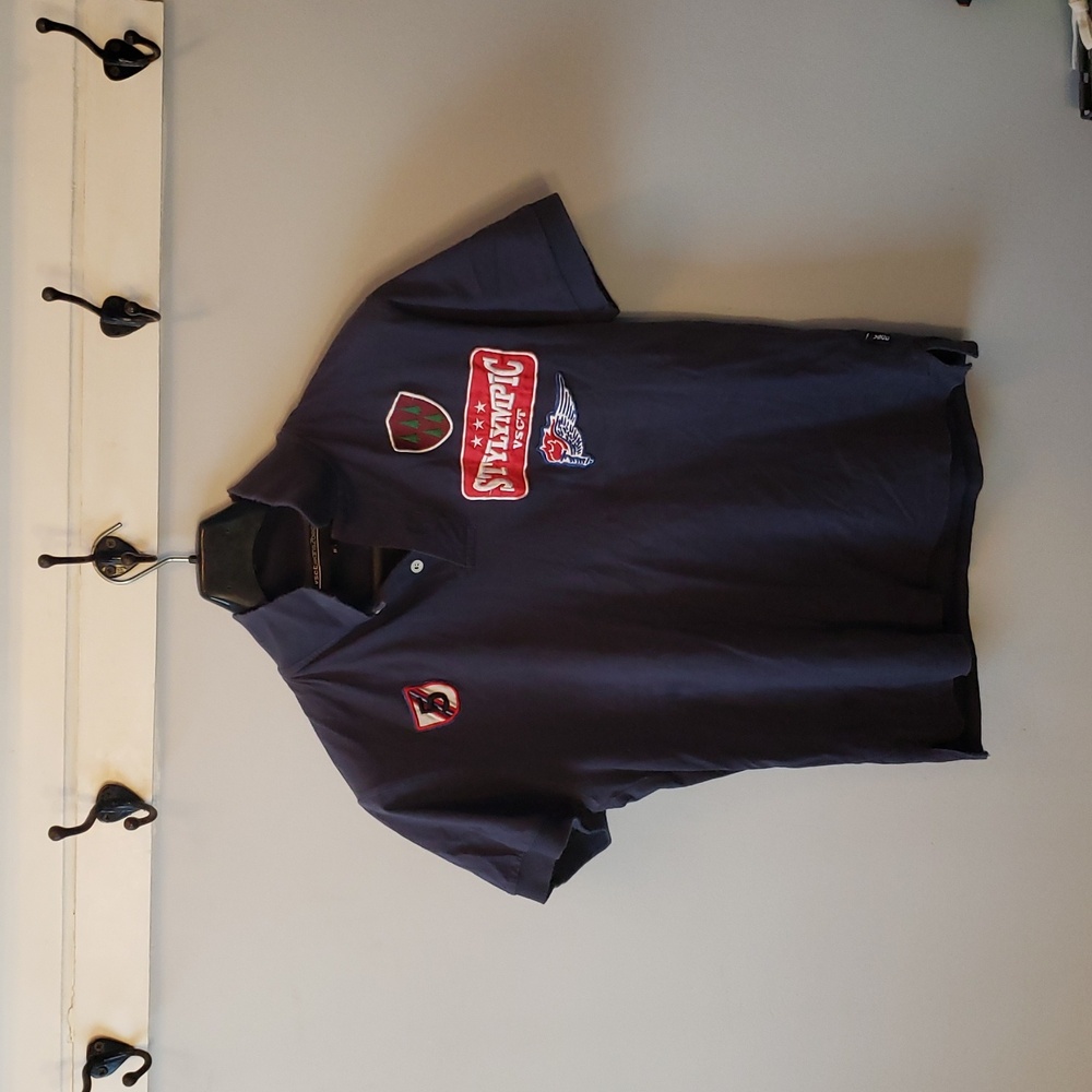 VSCT Jeans men's blue cotton polo shirt